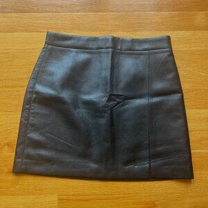 Aritzia Vegan Leather Mini Skirt